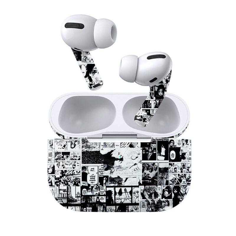 Black and White Anime Earbuds skin – unboxjoy