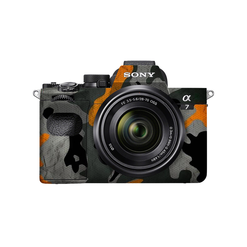 Camera Skins & Cameras Wraps Orange Camouflage