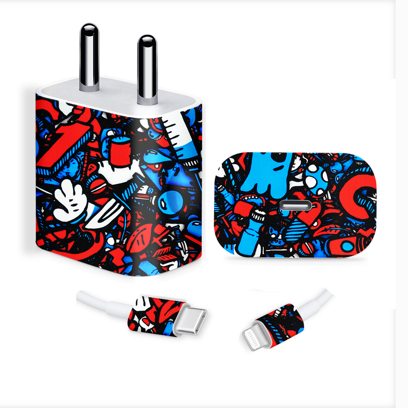 Doodle Abstract Charger Skin