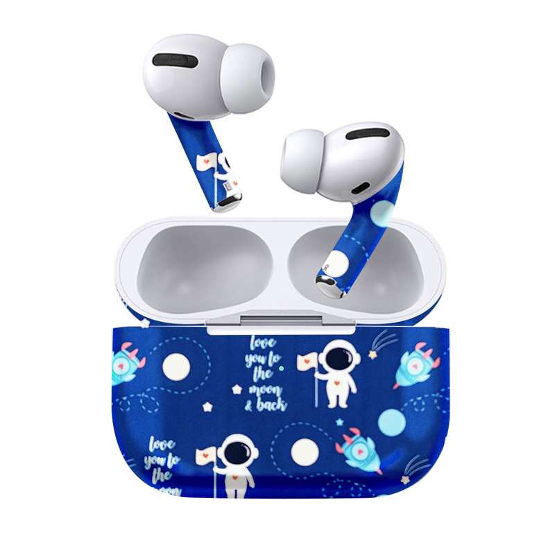 Blue Space Art Earbuds skin