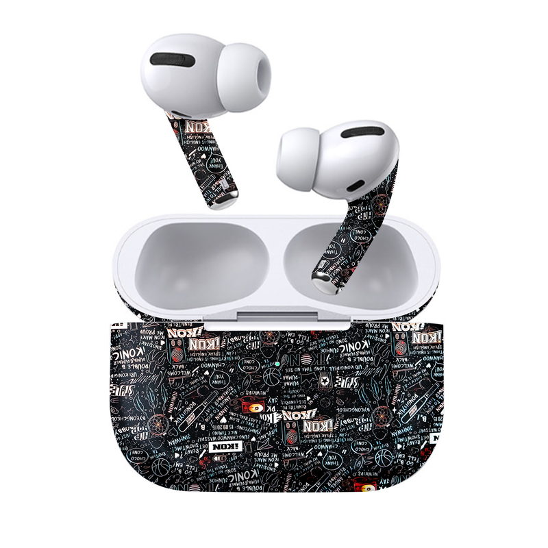 Typography Earbuds skin