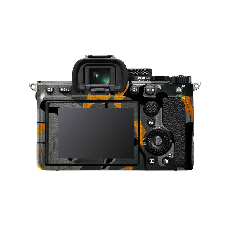 Orange Camo Camera Skin
