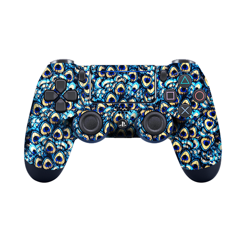 Peacock Wings Pattern Skin, Peacock wings-inspired pattern design for a controller skin.