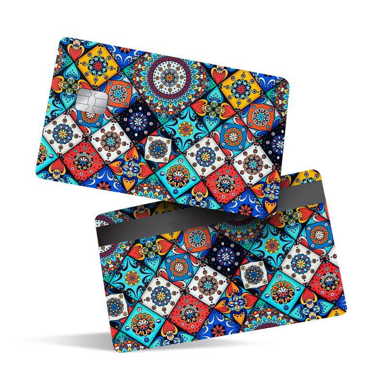Mandala-themed card skin