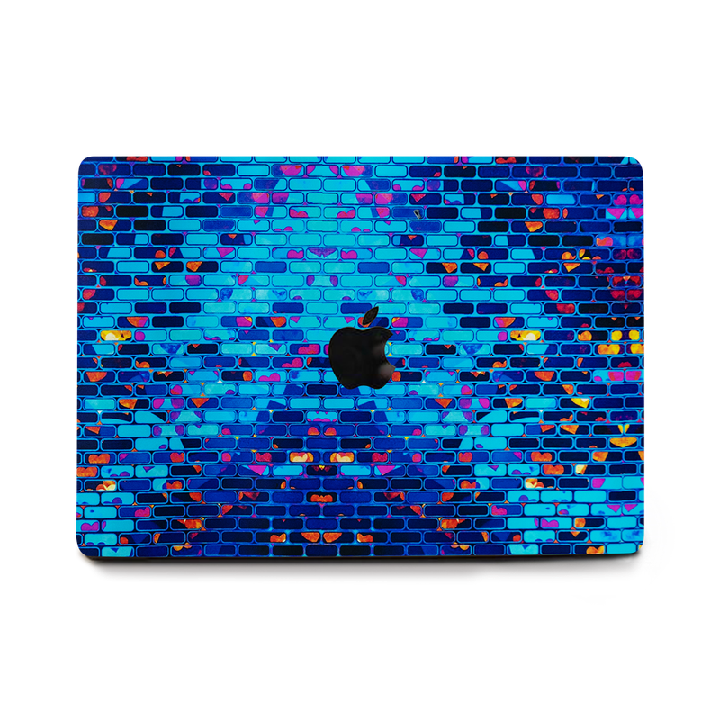 Colorful Brick Wall Laptop Skin