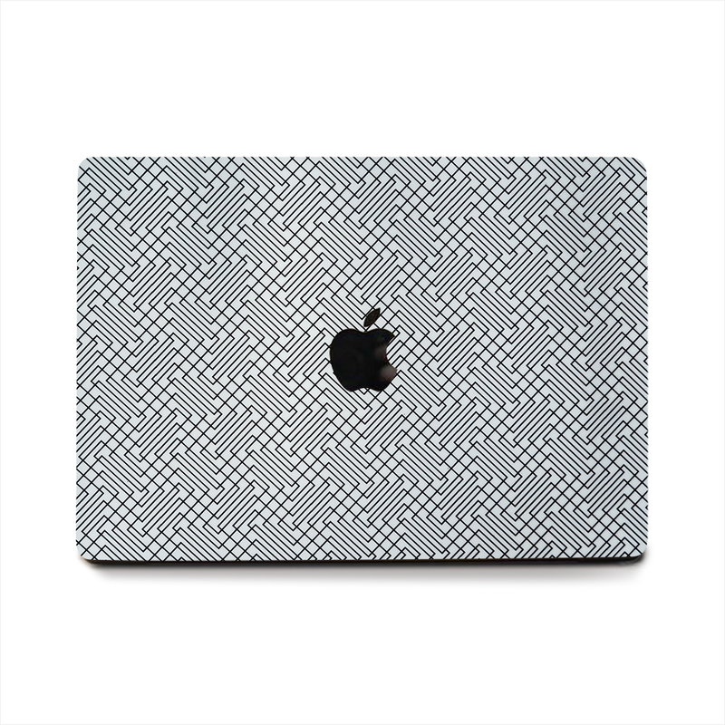 Geometric Black Line Laptop Skin