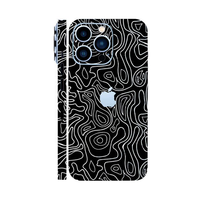Black Doodles Mobile Skin