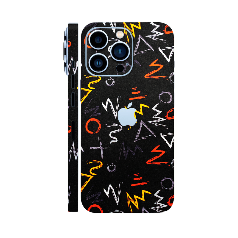 Black Scribble Art Mobile Skin