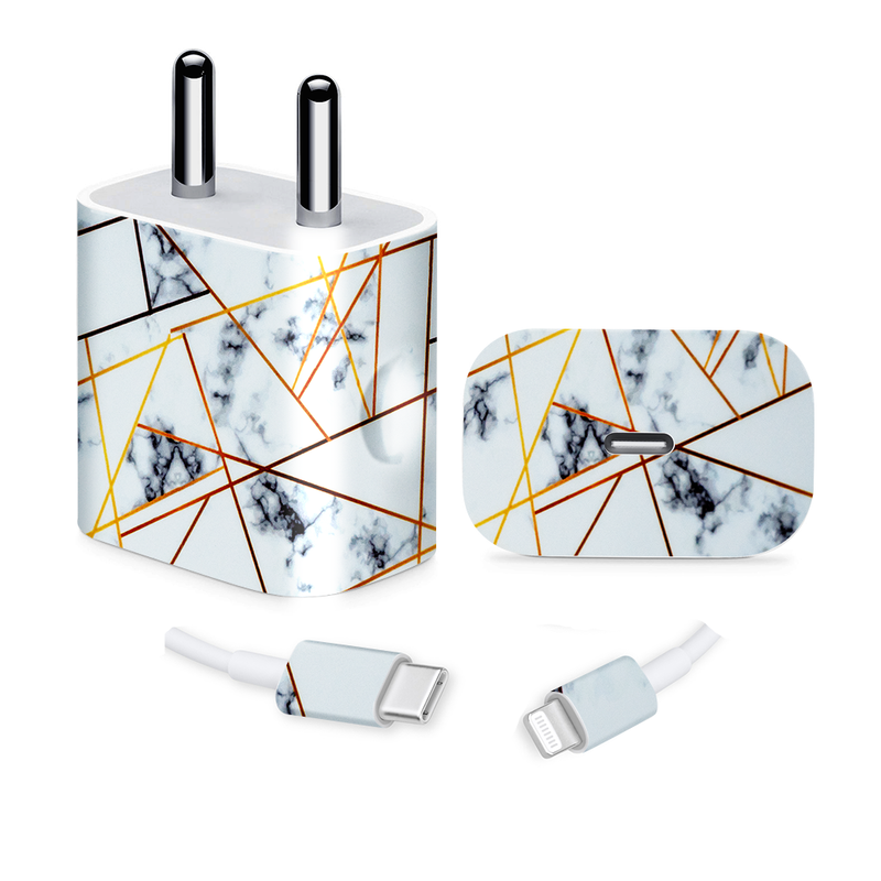 "White Marble Charger Skin